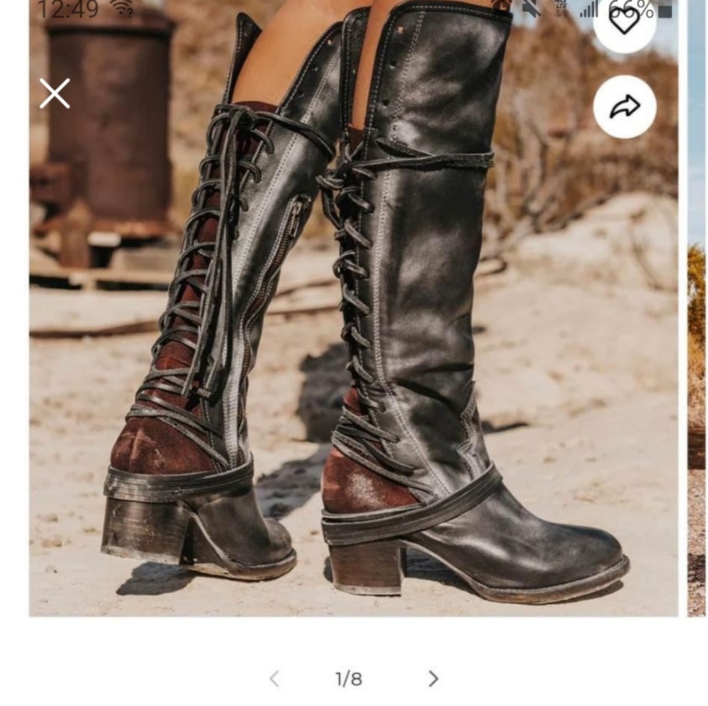 Freebird boots coal size 7